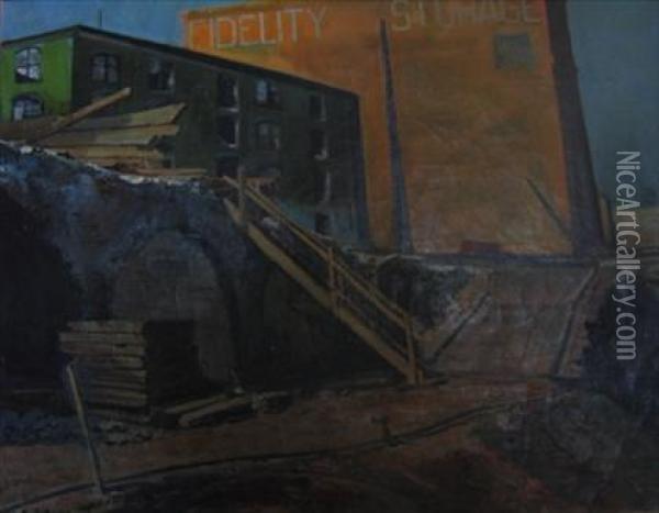 Demolition - Chinese Wall Oil Painting - Taylor Charles