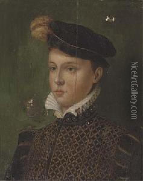 Portrait Of A Boy Oil Painting - Giacomo Antonio Moro