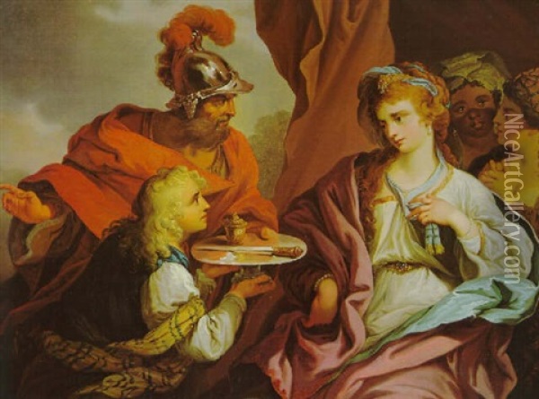 Der Tod Der Sophonisba Oil Painting - Giovanni Battista Cipriani