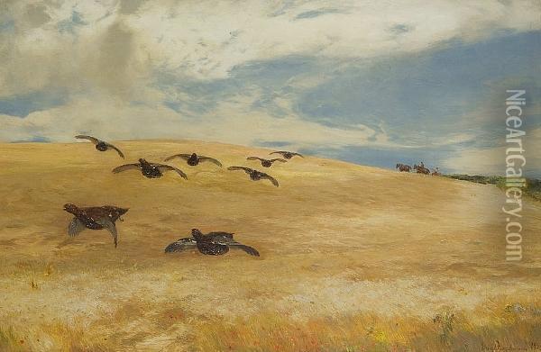 The Barley Field Oil Painting - David Farquharson