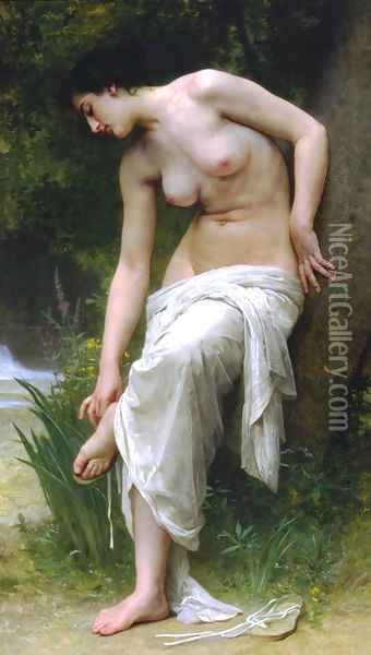 Apres Le Bain Oil Painting - William-Adolphe Bouguereau