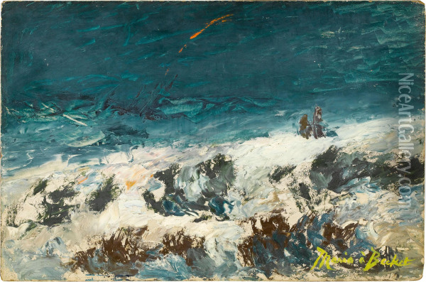 Ocean Scene Oil Painting - Jose Maria Alarcon Y Caceres