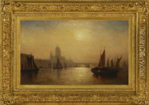 The Thames River Oil Painting - Charles Henry Gifford