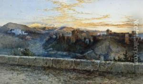 A View Of Granada Oil Painting - Henry Stanier