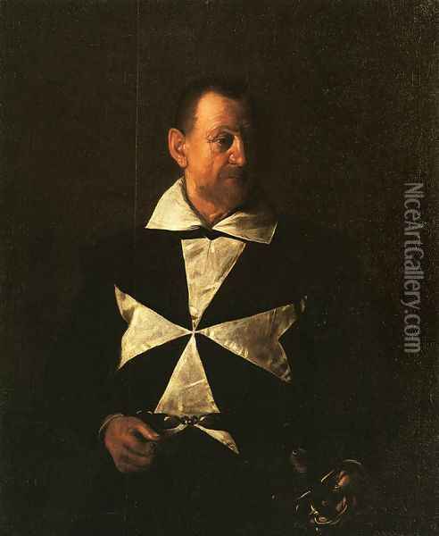 Portrait of Alof de Wignacourt 1608 Oil Painting - Caravaggio