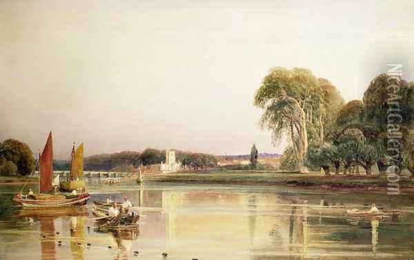 Cookham on Thames, Berkshire Oil Painting - Peter de Wint