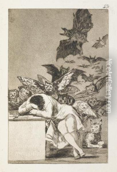 Los Caprichos. Oil Painting - Francisco De Goya y Lucientes