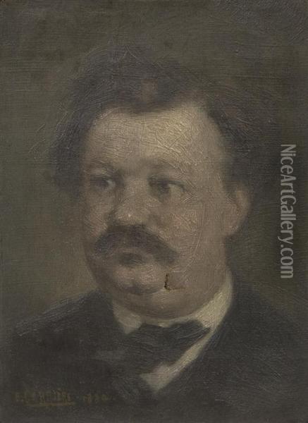 Portrait Of A Man Oil Painting - Eugene Carriere