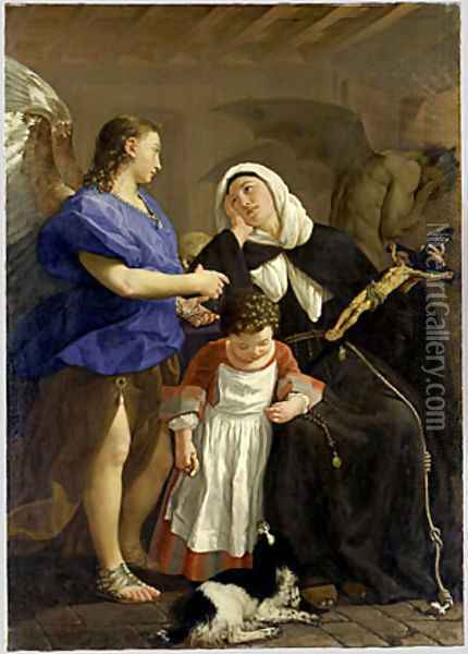 Saint Margaret of Cortona ca 1758 Oil Painting - Gaspare Traversi