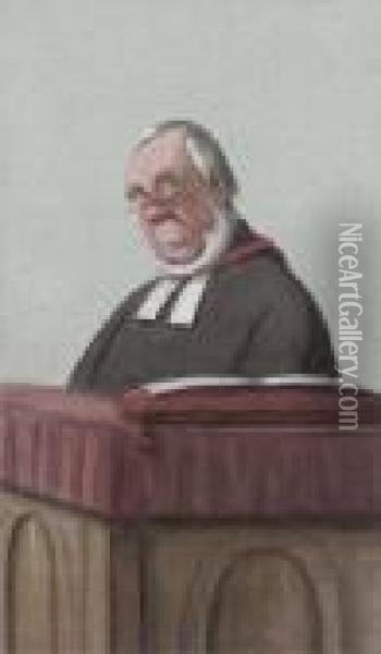 The Reverend James Augustus Hessey Oil Painting - Carlo Pellegrini