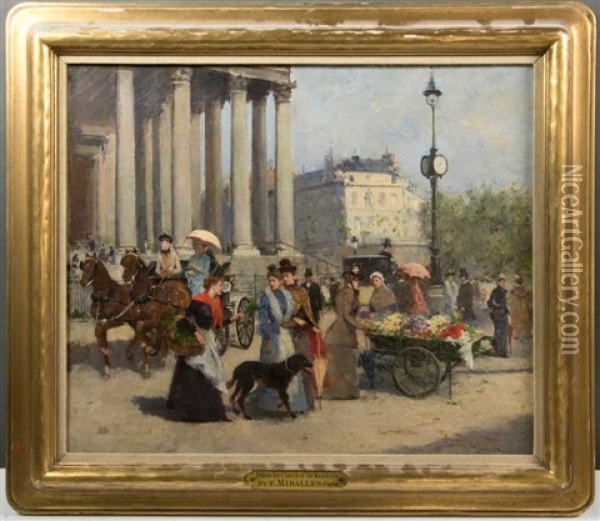 La Madeleine Oil Painting - Francisco Miralles y Galup