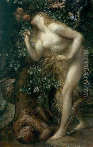 Eve Tempted II Oil Painting - George Frederick Watts