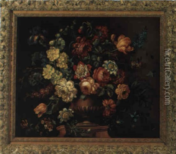 Blumenstraus Oil Painting - Jean-Baptiste Monnoyer