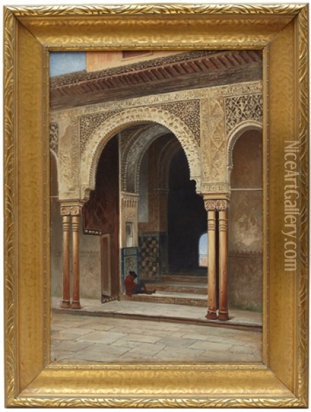 Orientaliskt Palats Oil Painting - Frans Wilhelm Odelmark