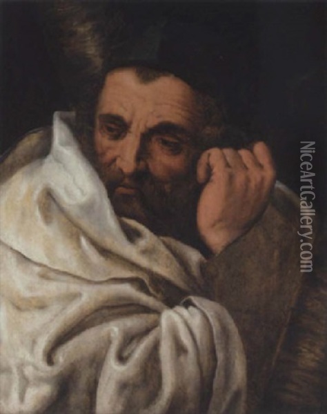 Saint Andrew Oil Painting - Frans Floris the Elder