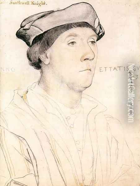 Portrait of Sir Richard Southwell c. 1537 Oil Painting - Hans Holbein the Younger