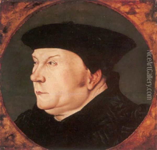 Portrait Of Thomas Cromwell, First Earl Of Essex Oil Painting - Hans Holbein the Younger