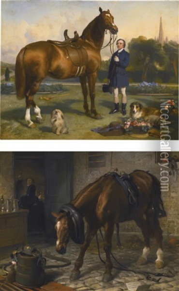 Prosperity; Adversity (2 Works) Oil Painting - Sir Edwin Henry Landseer
