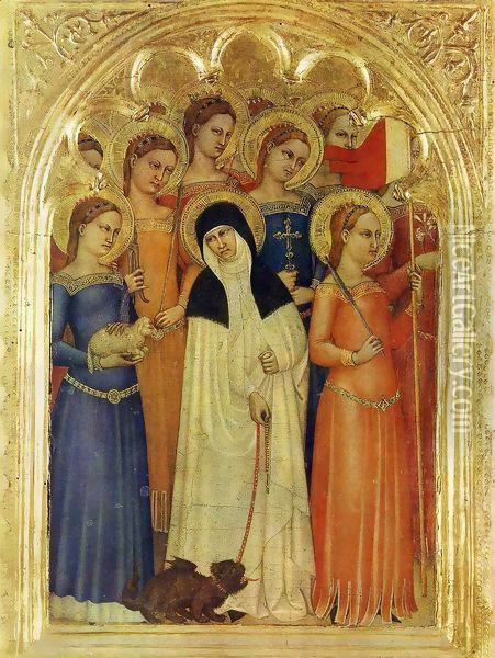 Virgins Oil Painting - Giovanni Da Milano