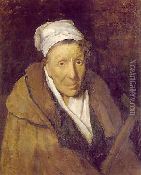 Woman with Gambling Mania Oil Painting - Theodore Gericault