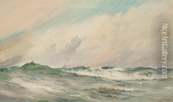 Breaking Waves Oil Painting - George Cochrane Kerr