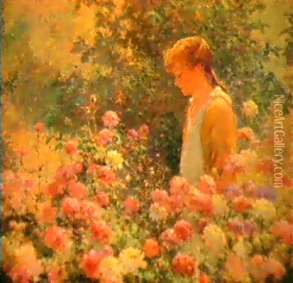 The Poppy Girl Oil Painting - Abbott Fuller Graves