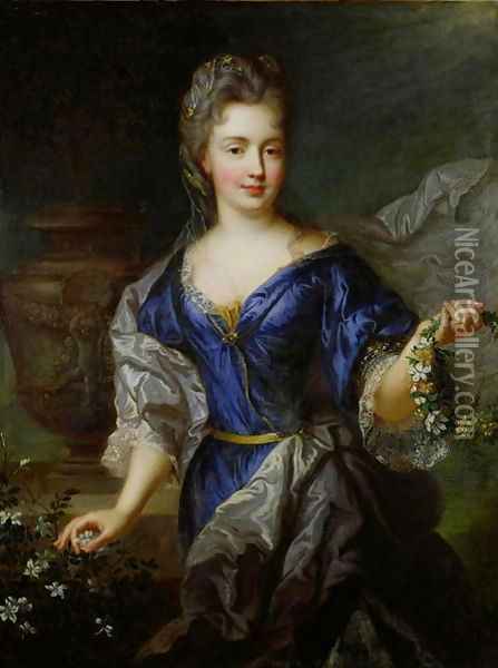 Marie Anne de Bourbon Oil Painting - Nicolas de Largillierre