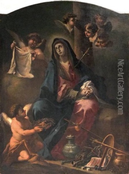 La Vierge Des Sept Douleurs Oil Painting - Domenico Guarino