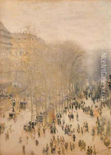 Boulevard des Capucines I Oil Painting - Claude Oscar Monet