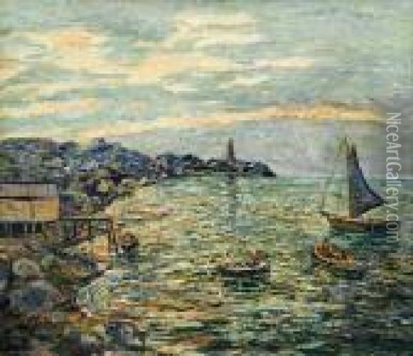 Peggy's Cove, Nova Scotia Oil Painting - Ernest Lawson