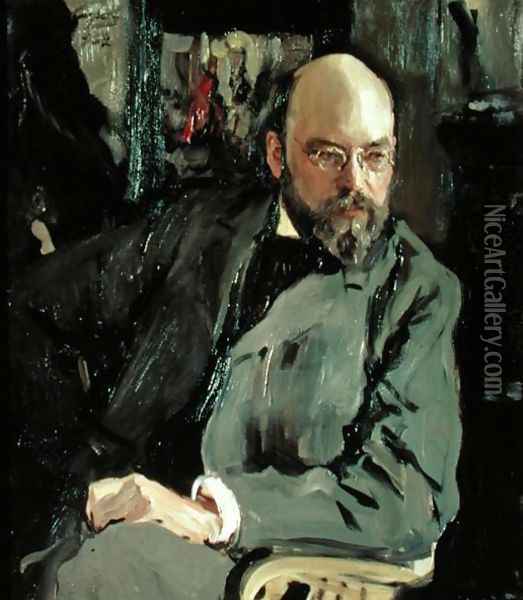 Portrait of Ilya Ostrouhov (1858-1929), 1902 Oil Painting - Valentin Aleksandrovich Serov