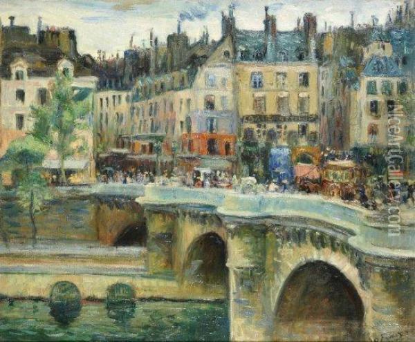Le Pont-neuf Oil Painting - Emile-Othon Friesz