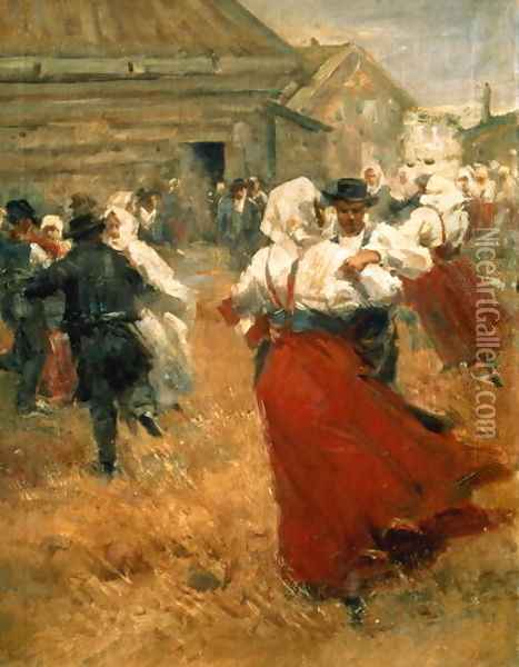 Country Festival 1890s Oil Painting - Anders Zorn
