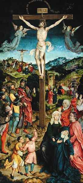 Christ on the Cross Oil Painting - Goossen van der Weyden
