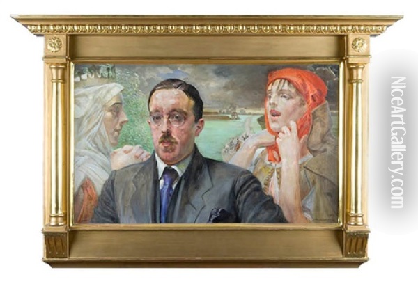 Portret Jan Rothe - Rotowskiego Oil Painting - Jacek Malczewski