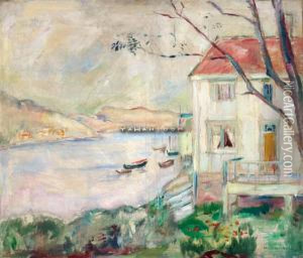 Sommernatt Pa Skroven Oil Painting - Henrik Lund