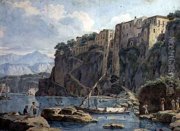Amalfi Oil Painting - Edward William Cooke
