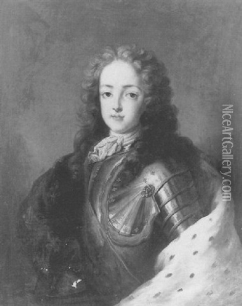 Portrait De Louis Xv Jeune En Buste Oil Painting - Jean-Baptiste van Loo