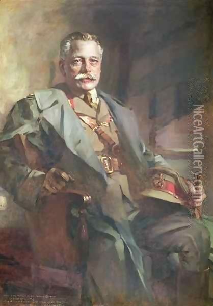 Field Marshal Earl Haig of Bemersyde, copy after Sir James Guthrie (1859-1930) Oil Painting - J.B.A. Anderson