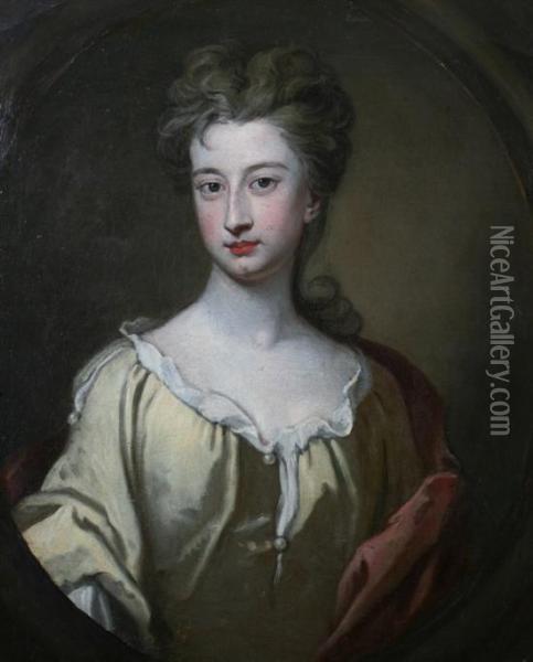 Portrait Of A Lady, Possibly Ladycromwell Oil Painting - Sir Godfrey Kneller
