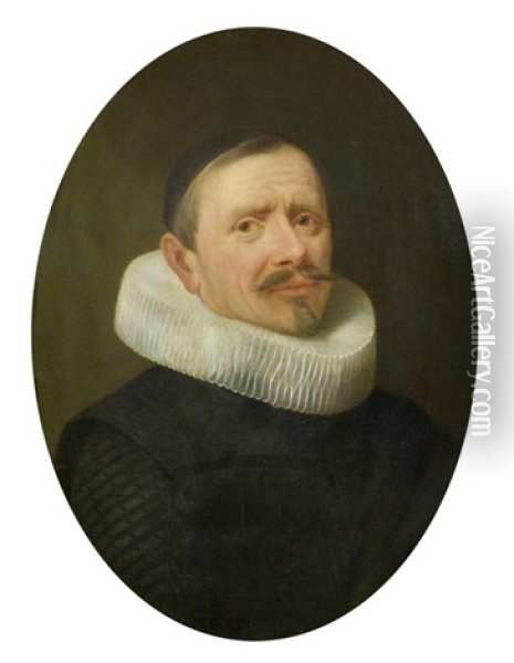 Portrait Eines Mannes Oil Painting - Johannes Cornelisz Verspronck