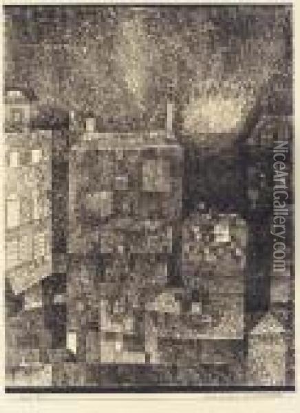 Nacht-eindruck Einer Sudlichen Stadt Oil Painting - Paul Klee