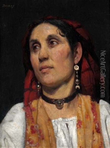 Retrato De Gitana Oil Painting - Modesto Brocos y Gomez