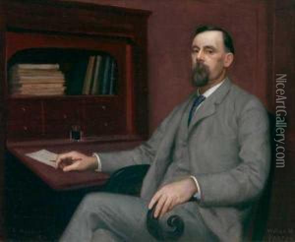 ''my Father, James Paxton'' Oil Painting - William Macgregor Paxton