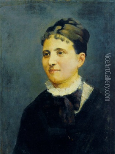 Bildnis Einer Jungen Frau (die Graubundnerin) Oil Painting - Ferdinand Hodler