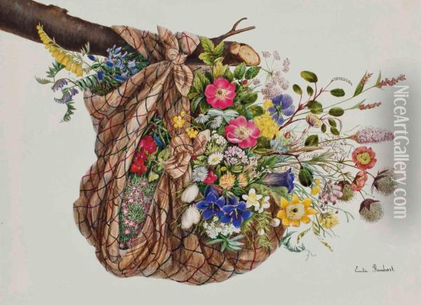 Brassee De Fleurs Des Champs Oil Painting - Anna Emilia Reinhart
