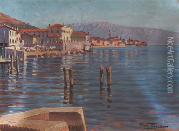 Salo Delle Rive Oil Painting - Piero Focardi