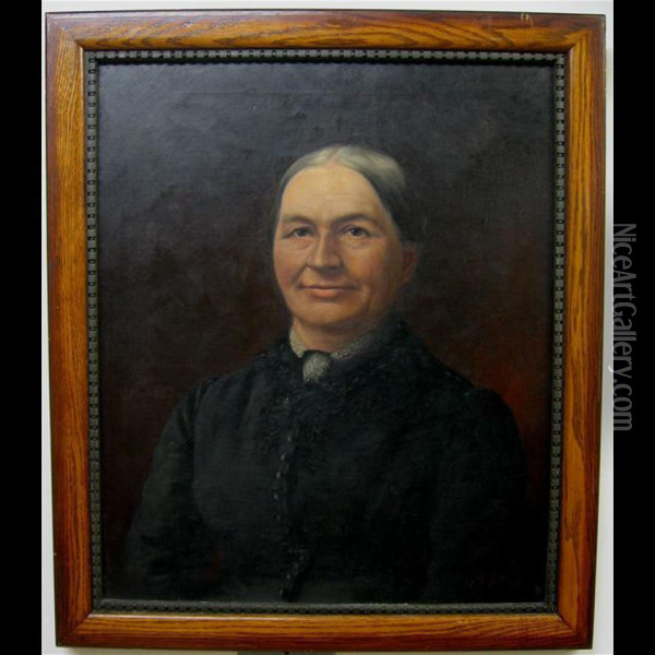 Portrait Of A Lady Oil Painting - Joshua Joseph Biehn /