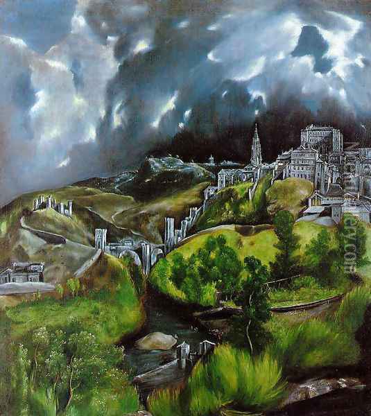 View of Toledo 1597-99 Oil Painting - El Greco (Domenikos Theotokopoulos)
