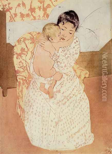 Nude Child Oil Painting - Mary Cassatt